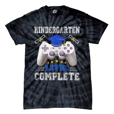 Kindergarten Level Complete Graduation Class Gamer Tie-Dye T-Shirt