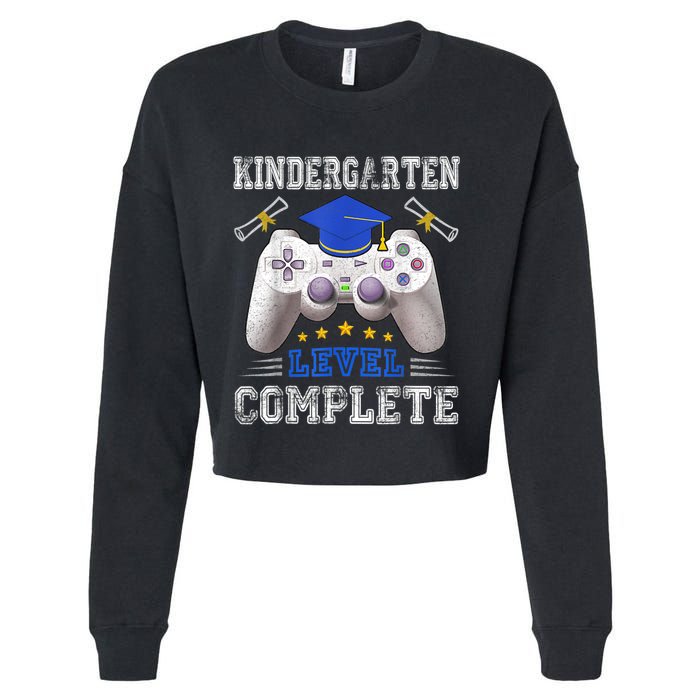 Kindergarten Level Complete Graduation Class Gamer Cropped Pullover Crew