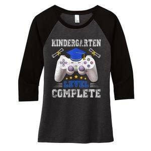 Kindergarten Level Complete Graduation Class Gamer Women's Tri-Blend 3/4-Sleeve Raglan Shirt