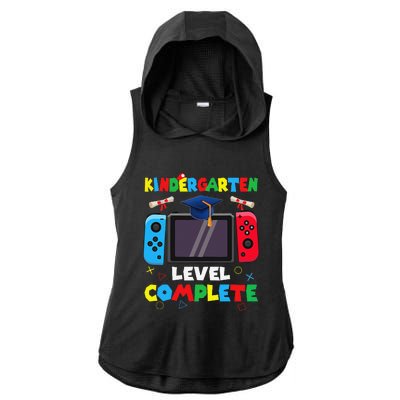 Kindergarten Level Complete Graduation Class 2024 Gamer Ladies PosiCharge Tri-Blend Wicking Draft Hoodie Tank