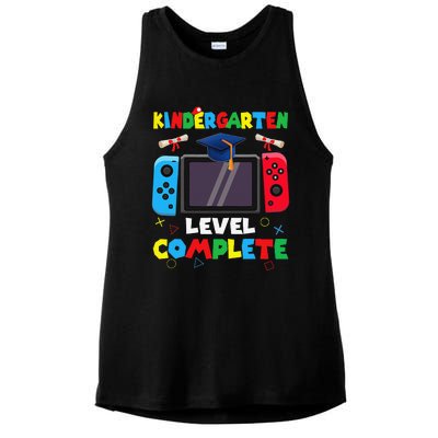 Kindergarten Level Complete Graduation Class 2024 Gamer Ladies PosiCharge Tri-Blend Wicking Tank