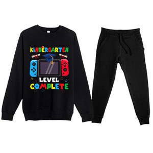 Kindergarten Level Complete Graduation Class 2024 Gamer Premium Crewneck Sweatsuit Set