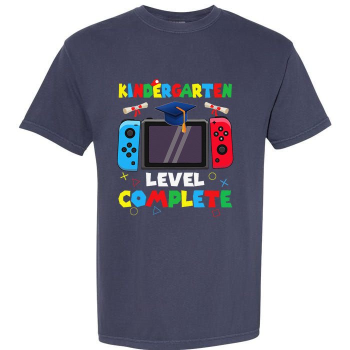 Kindergarten Level Complete Graduation Class 2024 Gamer Garment-Dyed Heavyweight T-Shirt