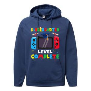 Kindergarten Level Complete Graduation Class 2024 Gamer Performance Fleece Hoodie