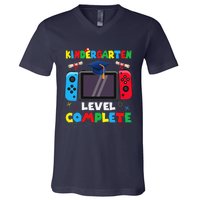 Kindergarten Level Complete Graduation Class 2024 Gamer V-Neck T-Shirt