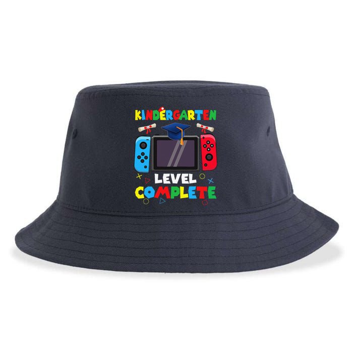 Kindergarten Level Complete Graduation Class 2024 Gamer Sustainable Bucket Hat