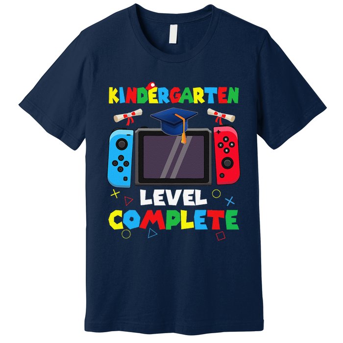 Kindergarten Level Complete Graduation Class 2024 Gamer Premium T-Shirt