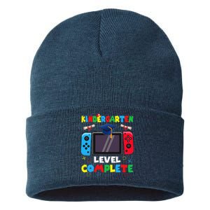 Kindergarten Level Complete Graduation Class 2024 Gamer Sustainable Knit Beanie