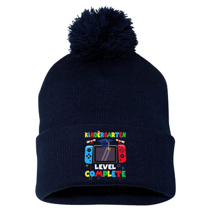 Kindergarten Level Complete Graduation Class 2024 Gamer Pom Pom 12in Knit Beanie