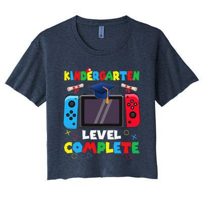 Kindergarten Level Complete Graduation Class 2024 Gamer Women's Crop Top Tee