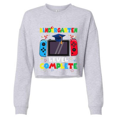 Kindergarten Level Complete Graduation Class 2024 Gamer Cropped Pullover Crew