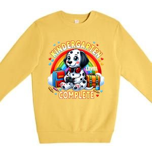 Kindergarten Level Complete Goodbye School Hello Summer Funny Gift Premium Crewneck Sweatshirt