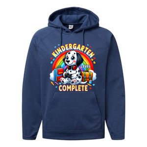 Kindergarten Level Complete Goodbye School Hello Summer Funny Gift Performance Fleece Hoodie