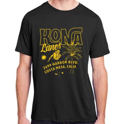 Kona Lanes Costa Mesa Ca Vintage Bowling Alley Adult ChromaSoft Performance T-Shirt