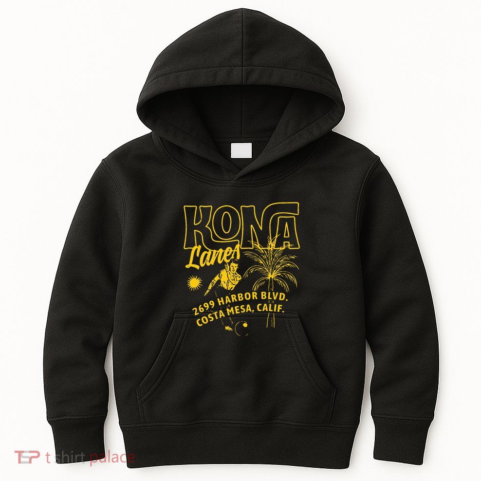 Kona Lanes Costa Mesa Ca Vintage Bowling Alley Kids Hoodie