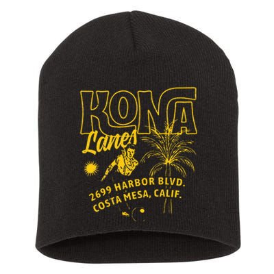 Kona Lanes Costa Mesa Ca Vintage Bowling Alley Short Acrylic Beanie