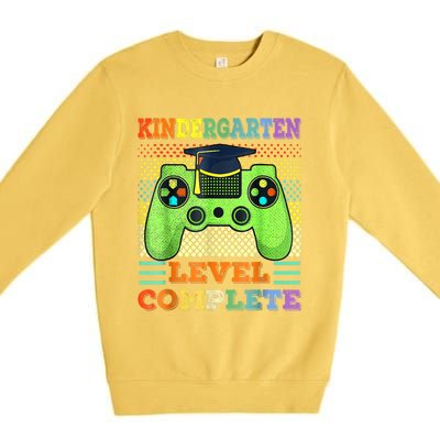 Kindergarten Level Complete Graduation Class Gamer Premium Crewneck Sweatshirt