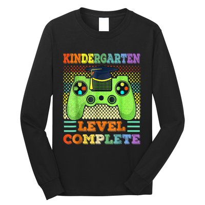 Kindergarten Level Complete Graduation Class Gamer Long Sleeve Shirt