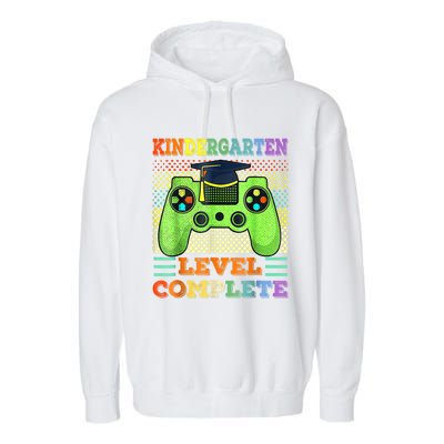 Kindergarten Level Complete Graduation Class Gamer Garment-Dyed Fleece Hoodie