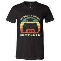 Kindergarten Level Complete Graduation Class Gamer V-Neck T-Shirt