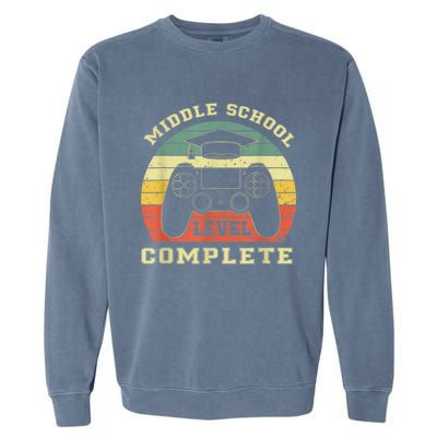 Kindergarten Level Complete Graduation Class Gamer Garment-Dyed Sweatshirt