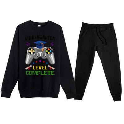 Kindergarten Level Complete Graduation Class Gamer Premium Crewneck Sweatsuit Set