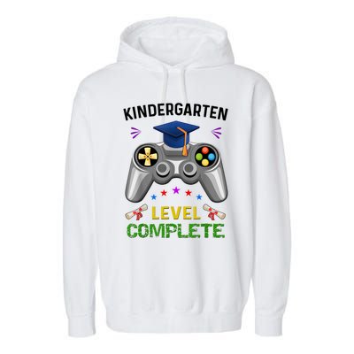 Kindergarten Level Complete Graduation Class Gamer Garment-Dyed Fleece Hoodie