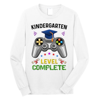 Kindergarten Level Complete Graduation Class Gamer Long Sleeve Shirt