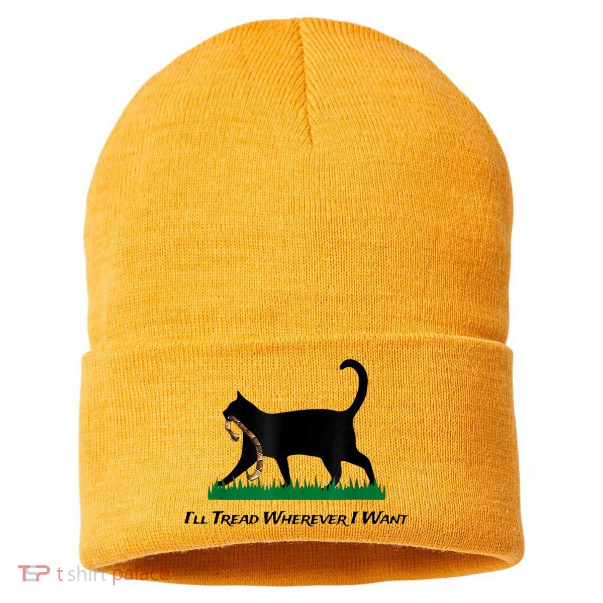 Kamala Lady Cat 2024 ILl Tread Wherever I Want Sustainable Knit Beanie