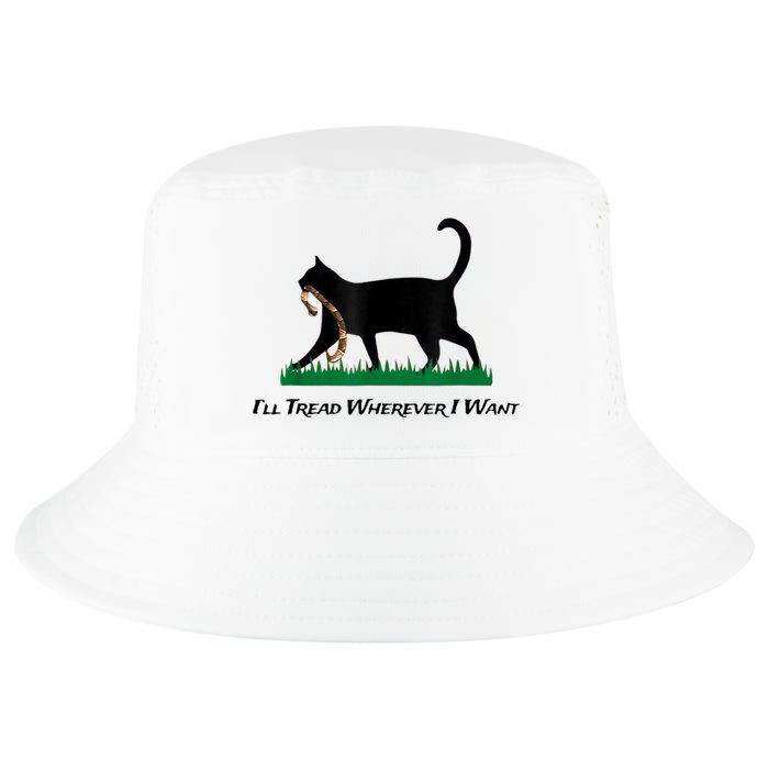 Kamala Lady Cat 2024 ILl Tread Wherever I Want Cool Comfort Performance Bucket Hat