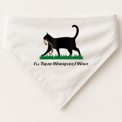 Kamala Lady Cat 2024 ILl Tread Wherever I Want USA-Made Doggie Bandana