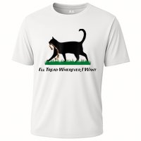 Kamala Lady Cat 2024 ILl Tread Wherever I Want Cooling Performance Crew T-Shirt