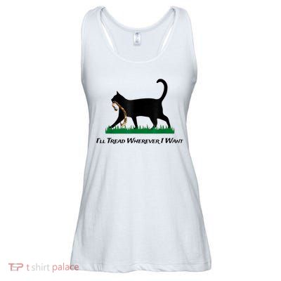 Kamala Lady Cat 2024 ILl Tread Wherever I Want Ladies Essential Flowy Tank
