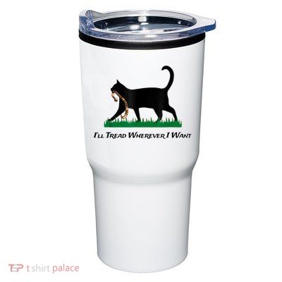 Kamala Lady Cat 2024 ILl Tread Wherever I Want Tumbler