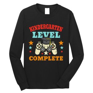 Kindergarten Level Complete Graduation Gamer Long Sleeve Shirt