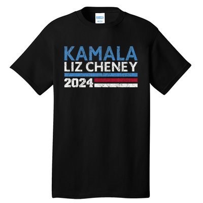 Kamala Liz Cheney 2024 Vintage Design Tall T-Shirt