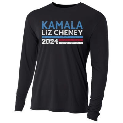 Kamala Liz Cheney 2024 Vintage Design Cooling Performance Long Sleeve Crew