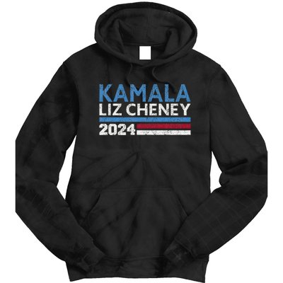 Kamala Liz Cheney 2024 Vintage Design Tie Dye Hoodie