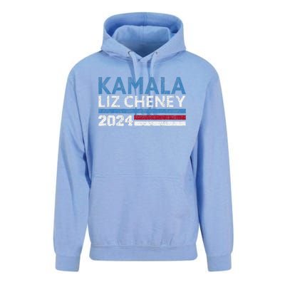 Kamala Liz Cheney 2024 Vintage Design Unisex Surf Hoodie