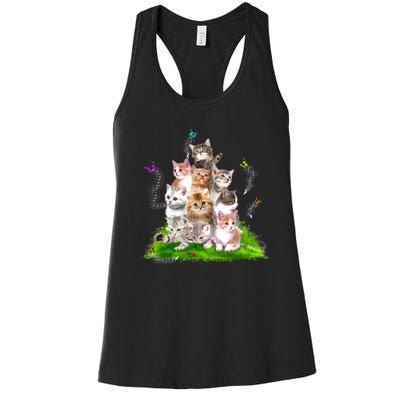 Kitten Lover Cat Lover Cute Cat Women's Racerback Tank