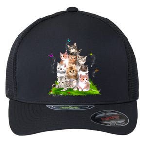 Kitten Lover Cat Lover Cute Cat Cat Owner Cute Kittens Flexfit Unipanel Trucker Cap