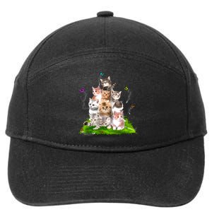 Kitten Lover Cat Lover Cute Cat Cat Owner Cute Kittens 7-Panel Snapback Hat