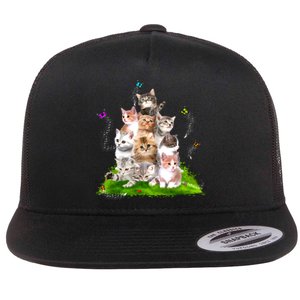 Kitten Lover Cat Lover Cute Cat Cat Owner Cute Kittens Flat Bill Trucker Hat