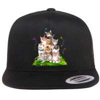 Kitten Lover Cat Lover Cute Cat Cat Owner Cute Kittens Flat Bill Trucker Hat