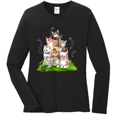 Kitten Lover Cat Lover Cute Cat Cat Owner Cute Kittens Ladies Long Sleeve Shirt