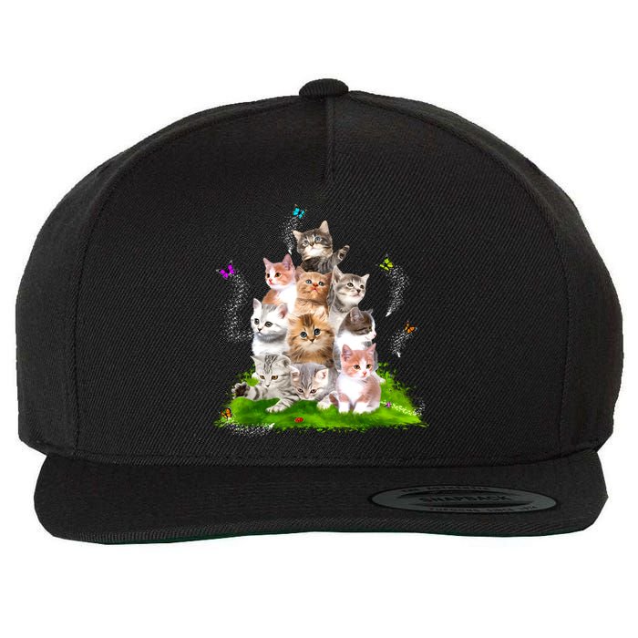 Kitten Lover Cat Lover Cute Cat Cat Owner Cute Kittens Wool Snapback Cap