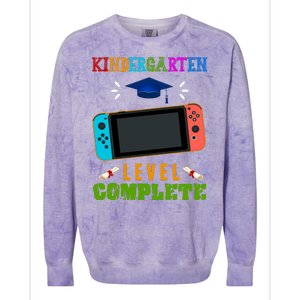 Kindergarten Level Complete Video Game Colorblast Crewneck Sweatshirt