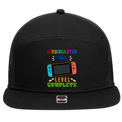 Kindergarten Level Complete Video Game 7 Panel Mesh Trucker Snapback Hat