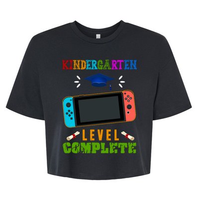 Kindergarten Level Complete Video Game Bella+Canvas Jersey Crop Tee