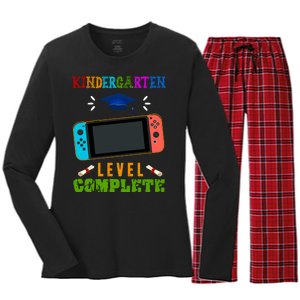 Kindergarten Level Complete Video Game Women's Long Sleeve Flannel Pajama Set 